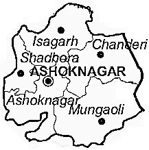 ashoknagar map district onefivenine