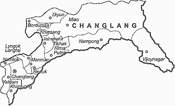 Changlang District Changlang District Map