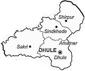 Dhule District Map With Villages Shirud - Junglekey.in Image