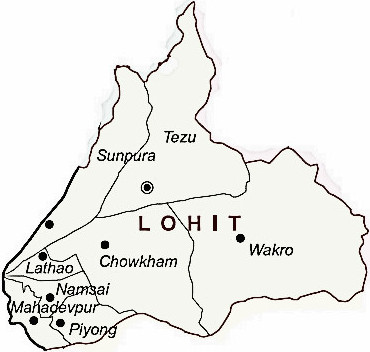 Lohit District | Lohit District Map