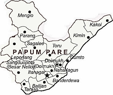 Papum Pare District Papum Pare District Map