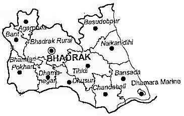 Bhadrak District Bhadrak District Map