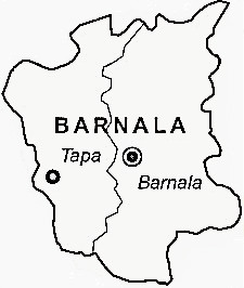 Barnala District Map