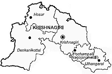 Krishnagiri District Taluk Map Krishnagiri Taluk - Junglekey.in Wiki