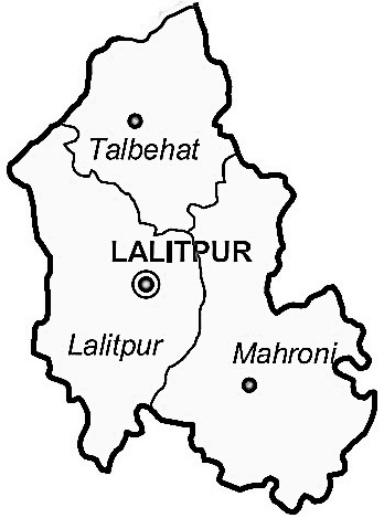 lalitpur district map