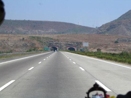 Near Kamshet tunnel on Mumbai Pune Expressway