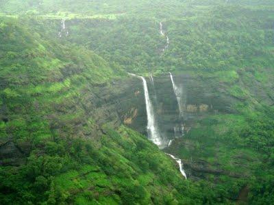 A waterfall near Fort Rajmachi