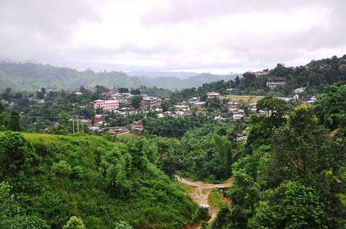 A view of Itanagar from hills