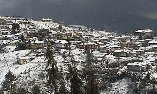 Snowfall in Tawang