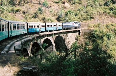 KSR Train on a small bridge