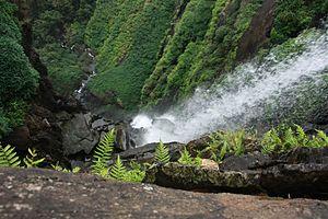 View from top of Onake Abbi Falls