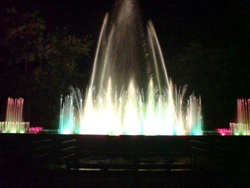 The Laser and fountain show at Jubilee park