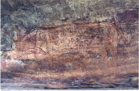 Bhimbetka rock painting