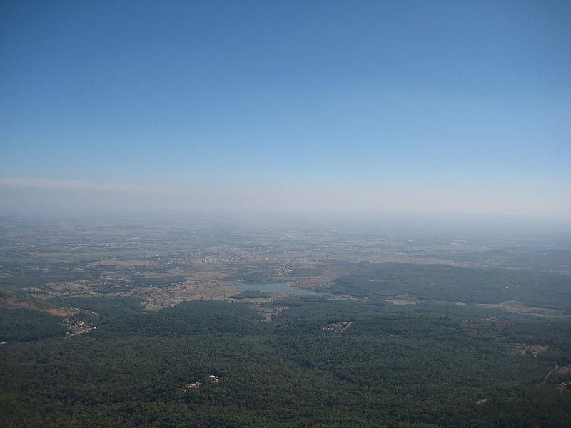 View from Mullayanagiri,highest peak of Karnataka