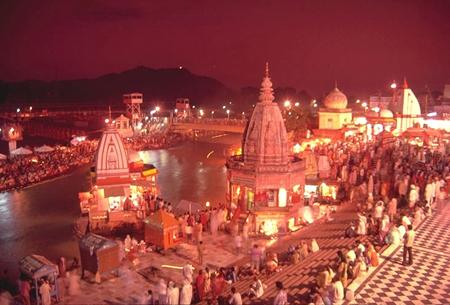 Evenin view of Har ki Pauri Haridwar