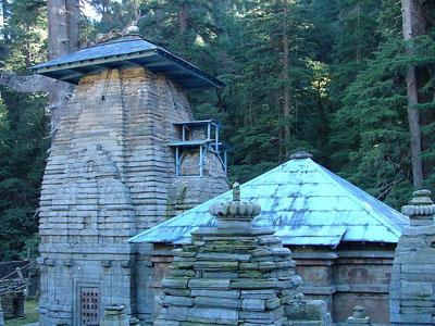 The temples at Jageshwar, believed to include the Nagesh Jyotirlinga