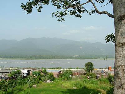 Indo Nepal Border Across Sharda Reiver in Tanakpur