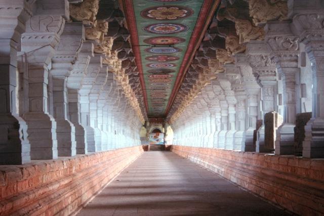 Magnificent corridor of Ramanathaswamy Temple , Rameshwaram, Tamil Nadu