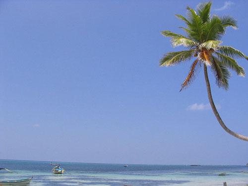 A beach at Kavaratti, Lakshadweep