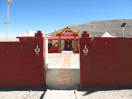 Sarv Dharm Sthal near Gurudongmar Lake