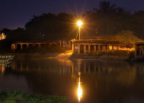 Ancient temples in the river banks