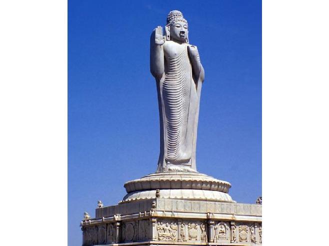 Tallest monolit  Buddha Statue Hyderabad