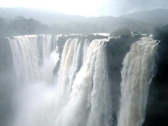 Jog Falls during monsoon