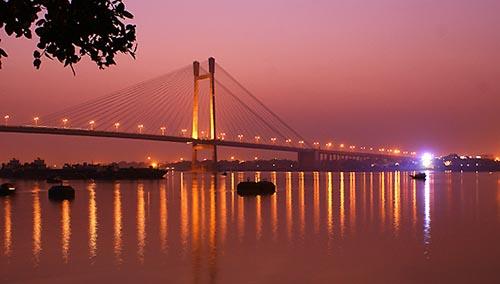 kolkata lights at Twilight