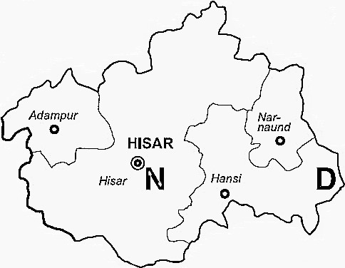 Hisar District | Hisar District Map