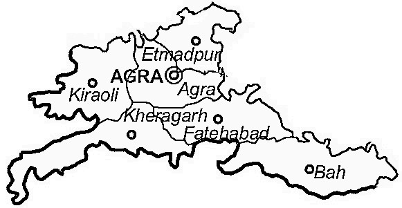 Agra District | Agra District Map