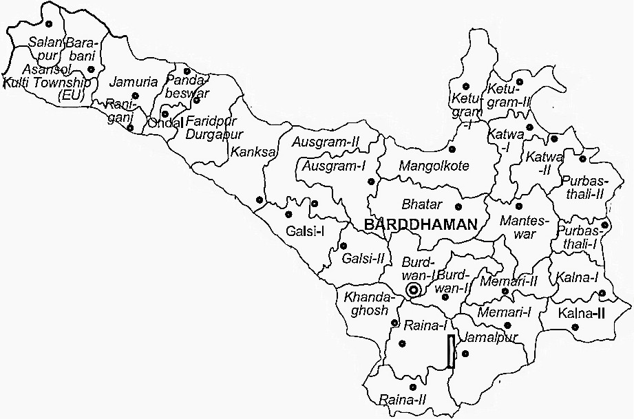 Bardhaman District Bardhaman District Map
