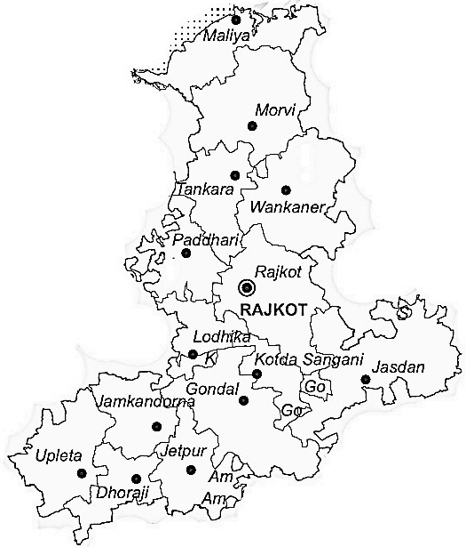 Rajkot District Rajkot District Map